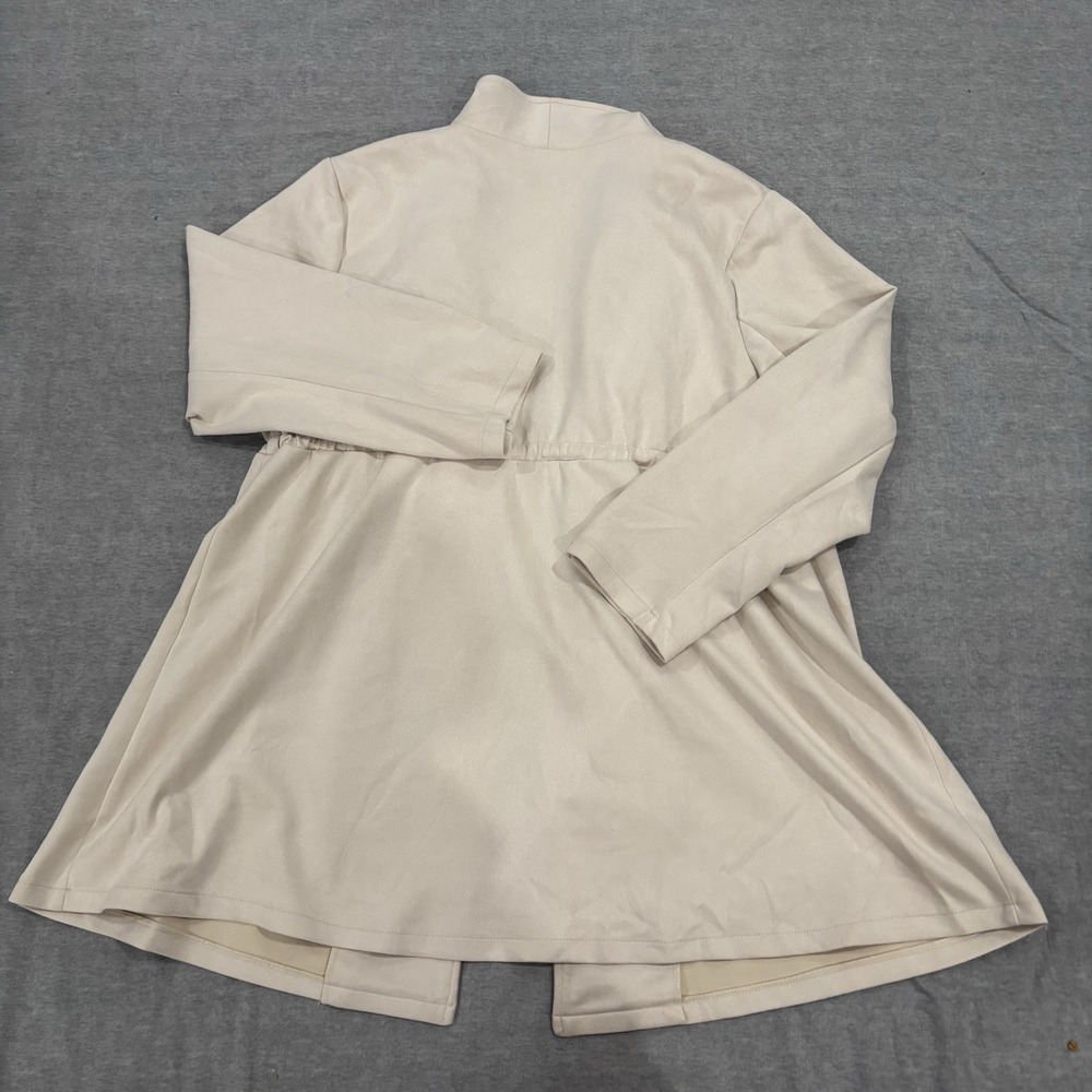 SHEIN Curve Women's 3XL Drawstring Cinched Waist Open-front Lapel Jacket - Picture 7 of 7